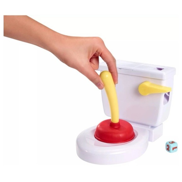 Flushin' Frenzy: Hilarious Family Game with‎ Toilet & Plunger for 2-4 Players - Picture 3 of 16